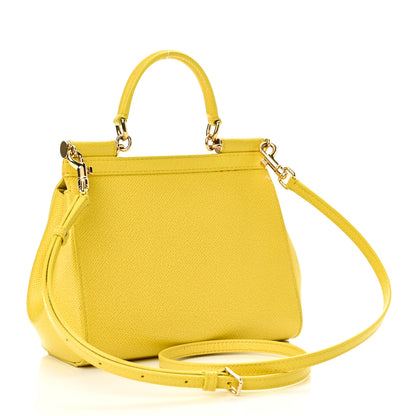 Dolce & Gabbana Dauphine Small Miss Sicily Satchel Yellow 2 of 9