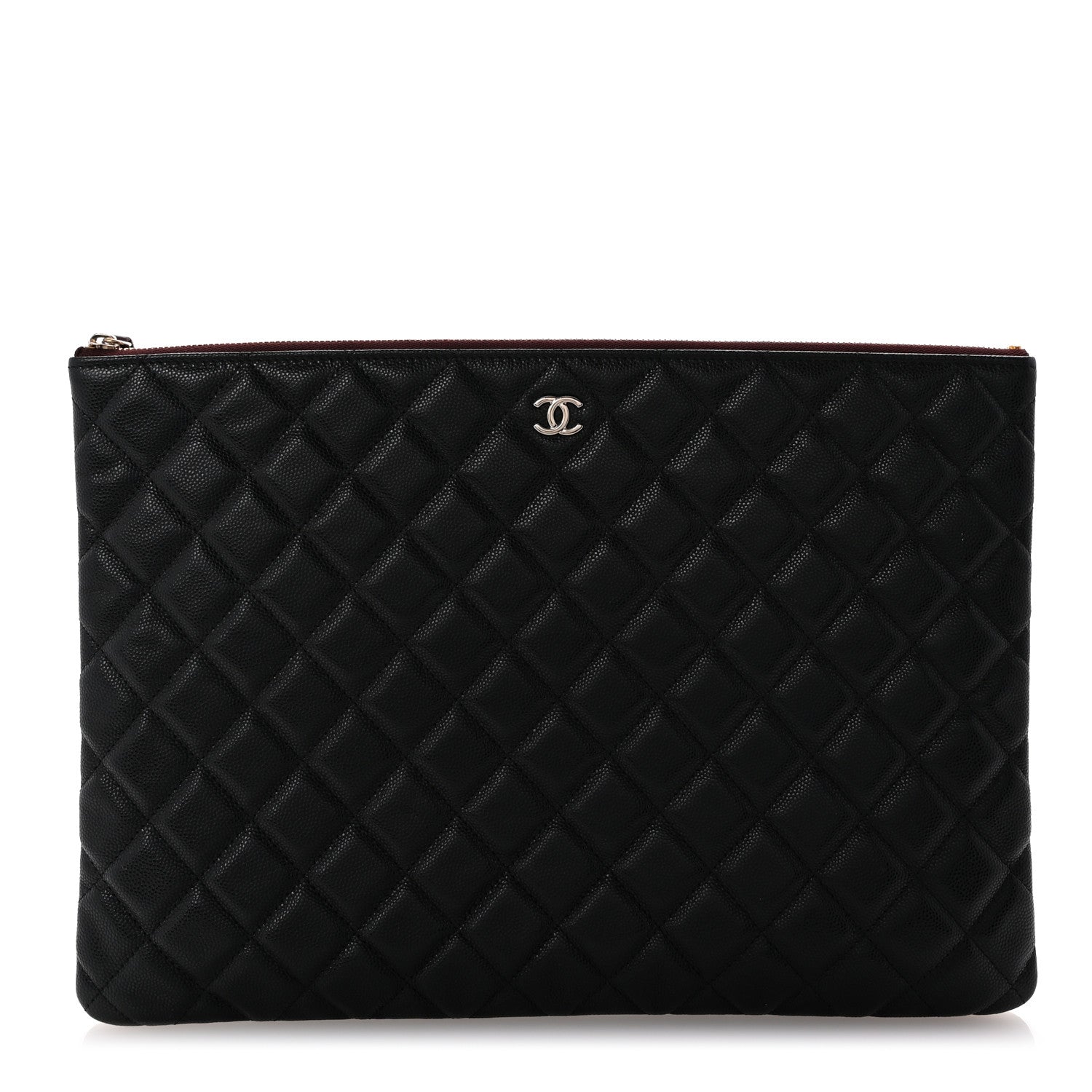Chanel Caviar Quilted Large Cosmetic Case Black 1 of 7