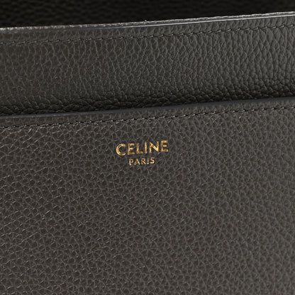 Celine Grained Calfskin Classique Medium 16 Top Handle Bag Grey 7 of 12