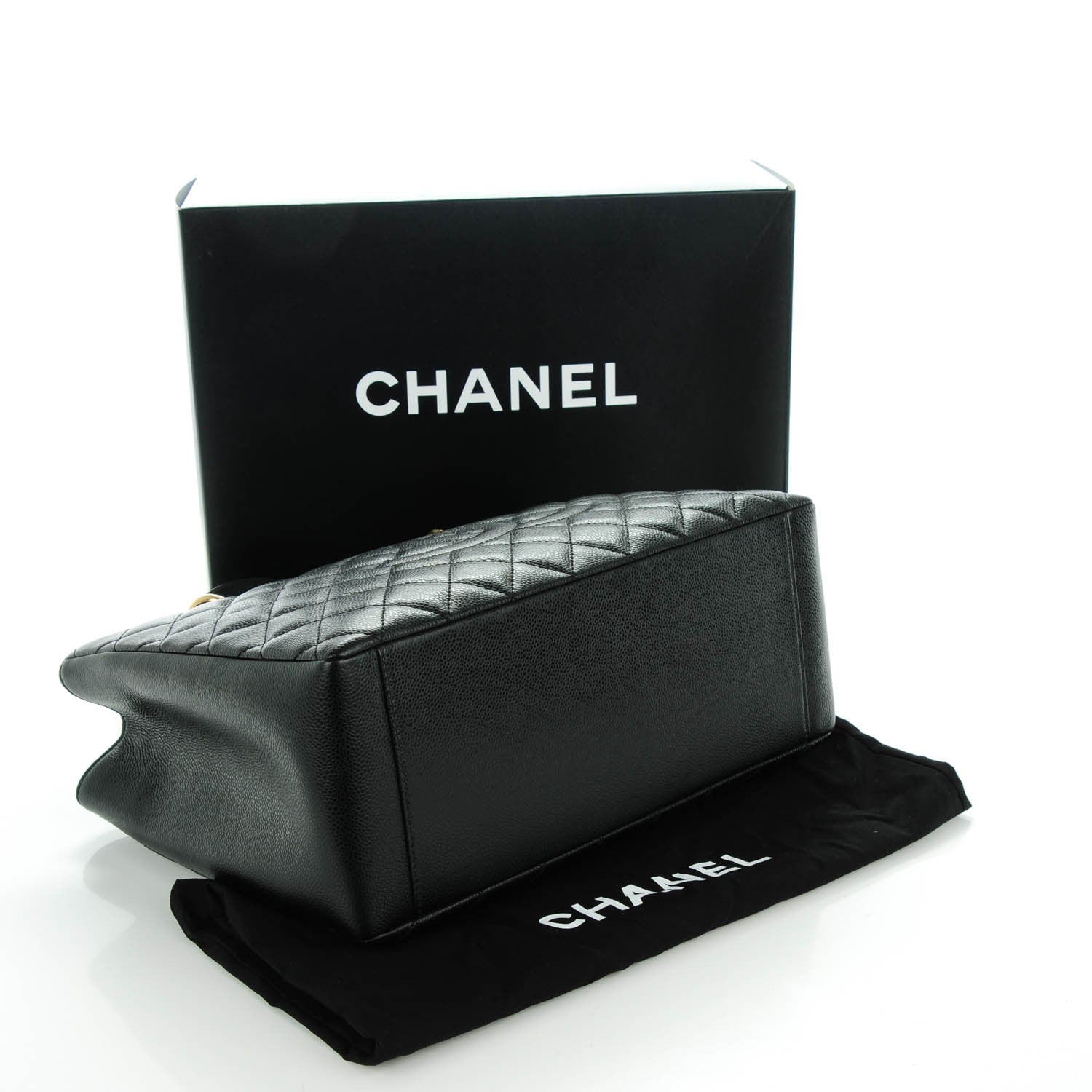 Chanel Caviar Quilted Grand Shopping Tote GST Black 4 of 7