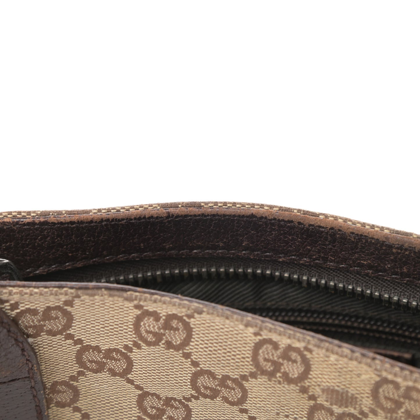 Monogram Flat Messenger Bag Dark Brown