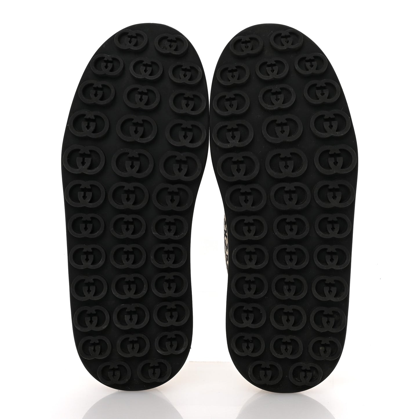 GG Monogram Jacquard Womens 1977 Tennis Platform 52mm Sneakers 37.5 Black Mystic White