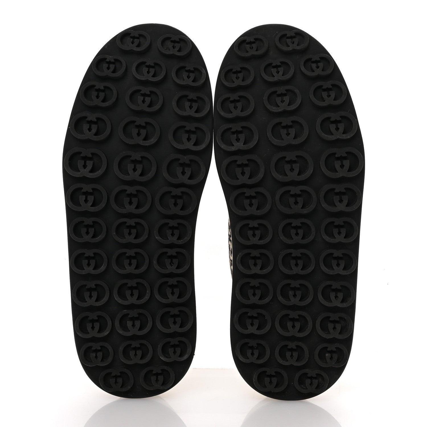 Gucci GG Monogram Jacquard Womens 1977 Tennis Platform 52mm Sneakers 37.5 Black Mystic White 6 of 9