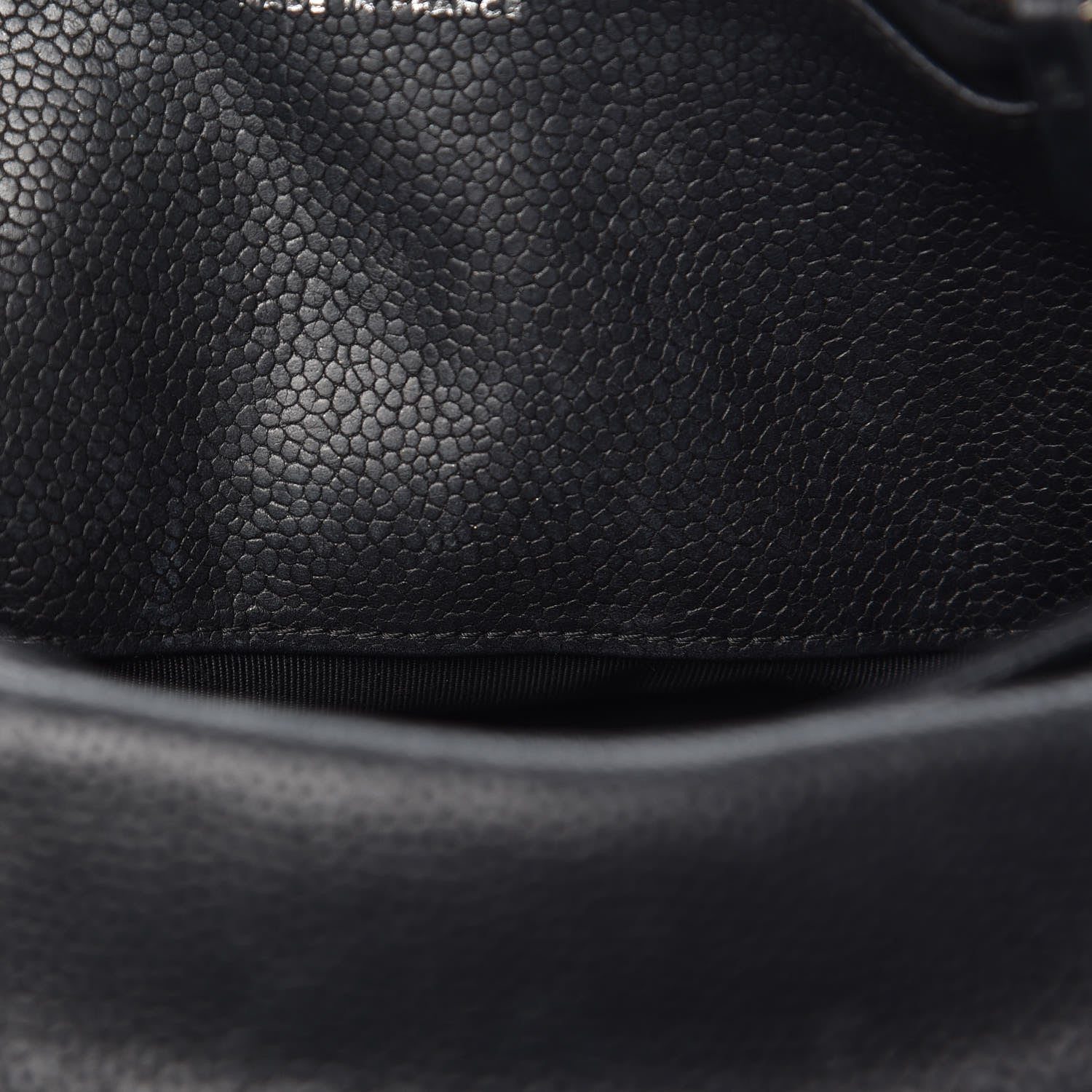 Chanel Caviar Half Moon Wallet On Chain WOC Black 8 of 15