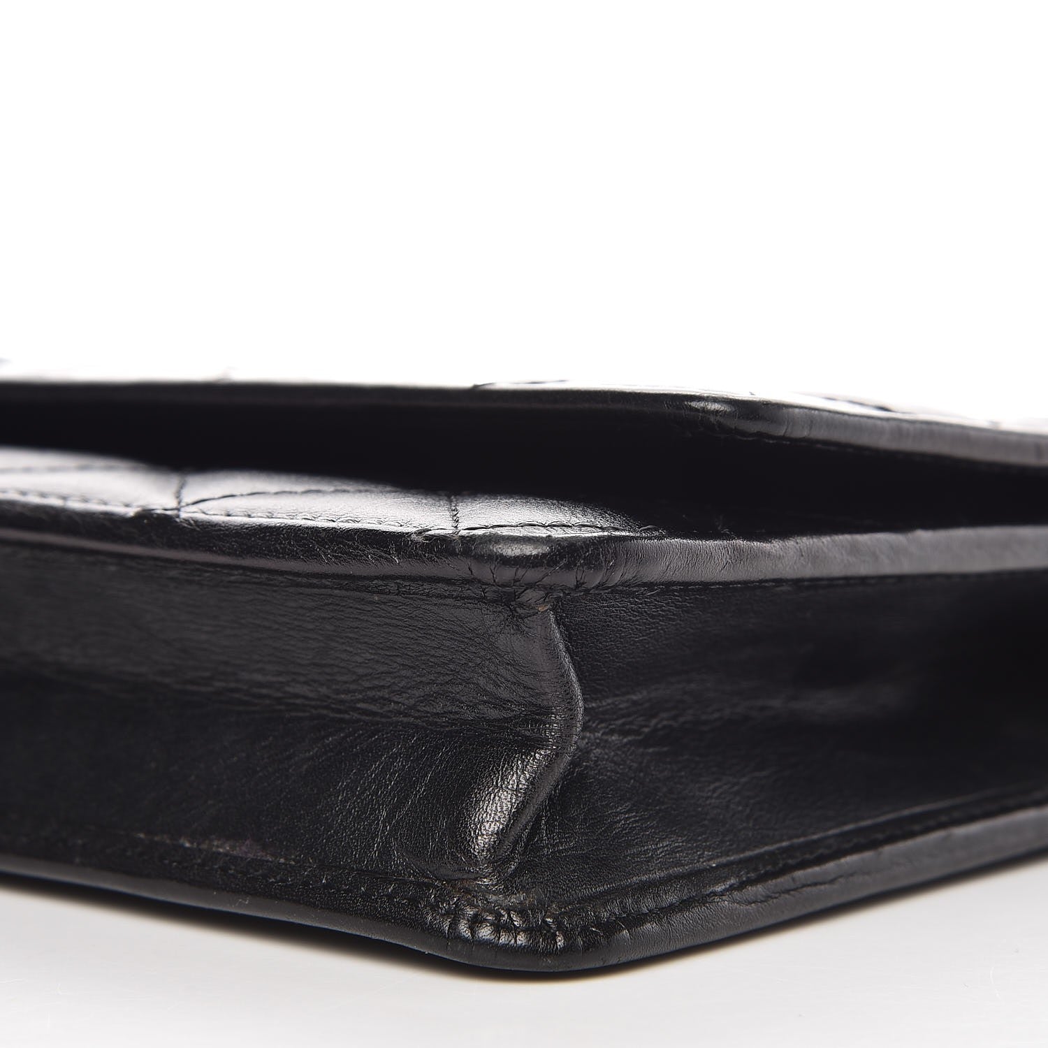 Chanel Calfskin Quilted Cambon Wallet On Chain WOC Black 12 of 12