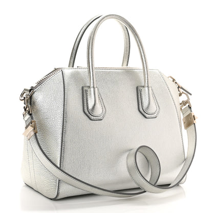 Givenchy Metallic Sugar Goatskin Small Antigona Silver 3 of 11