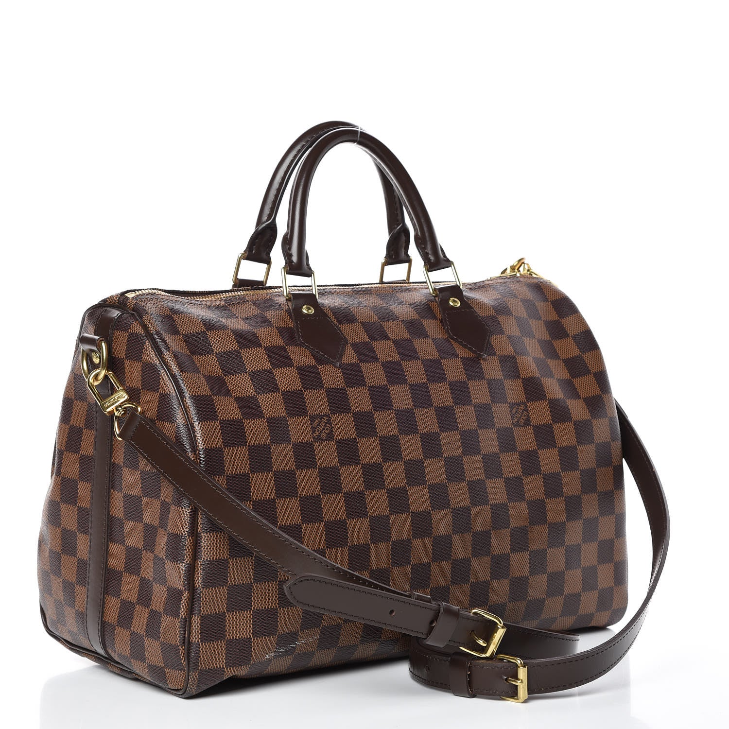 Louis Vuitton Damier Ebene Speedy Bandouliere 35 3 of 14