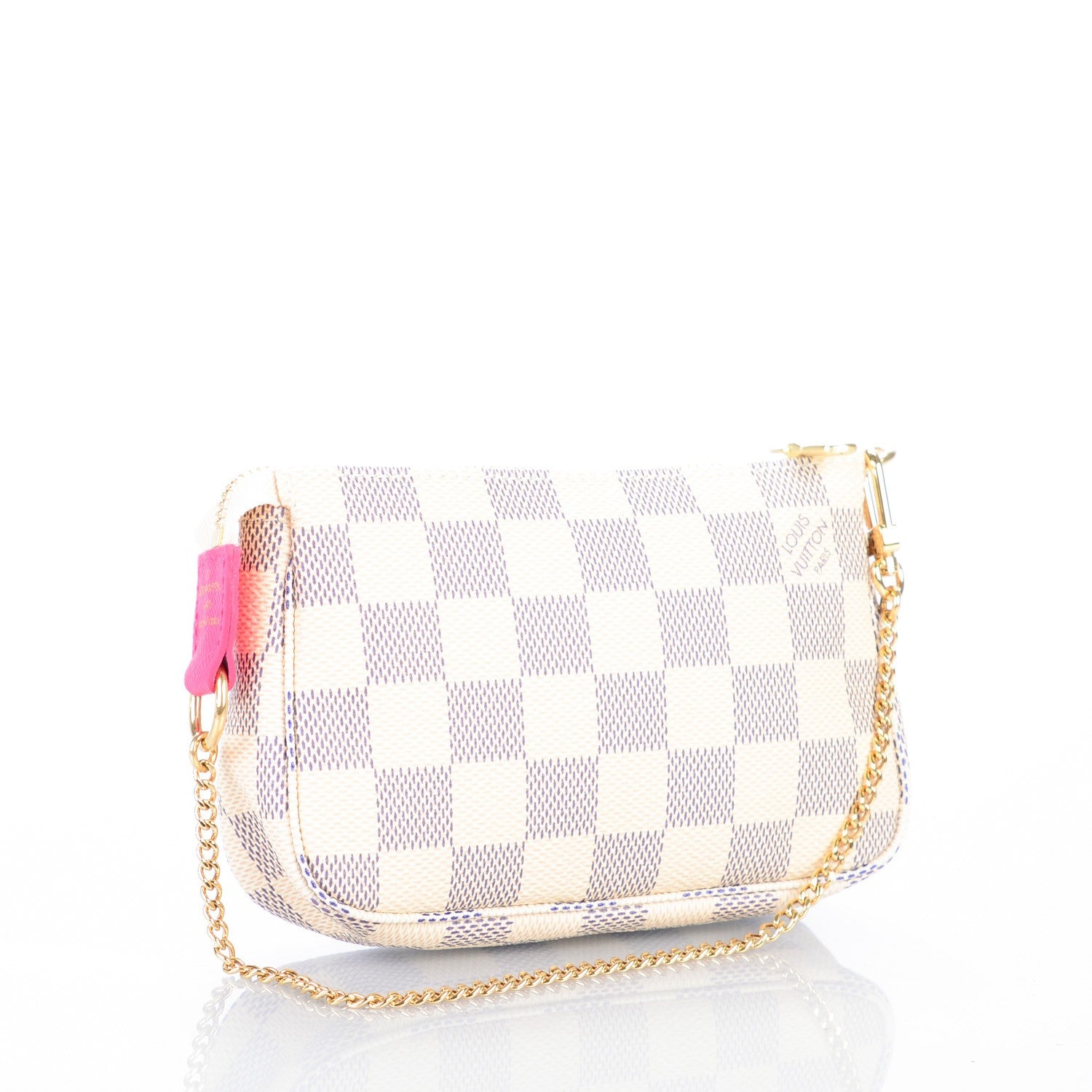 Louis Vuitton Damier Azur 2015 Christmas Animation Mini Pochette Accessories 3 of 7