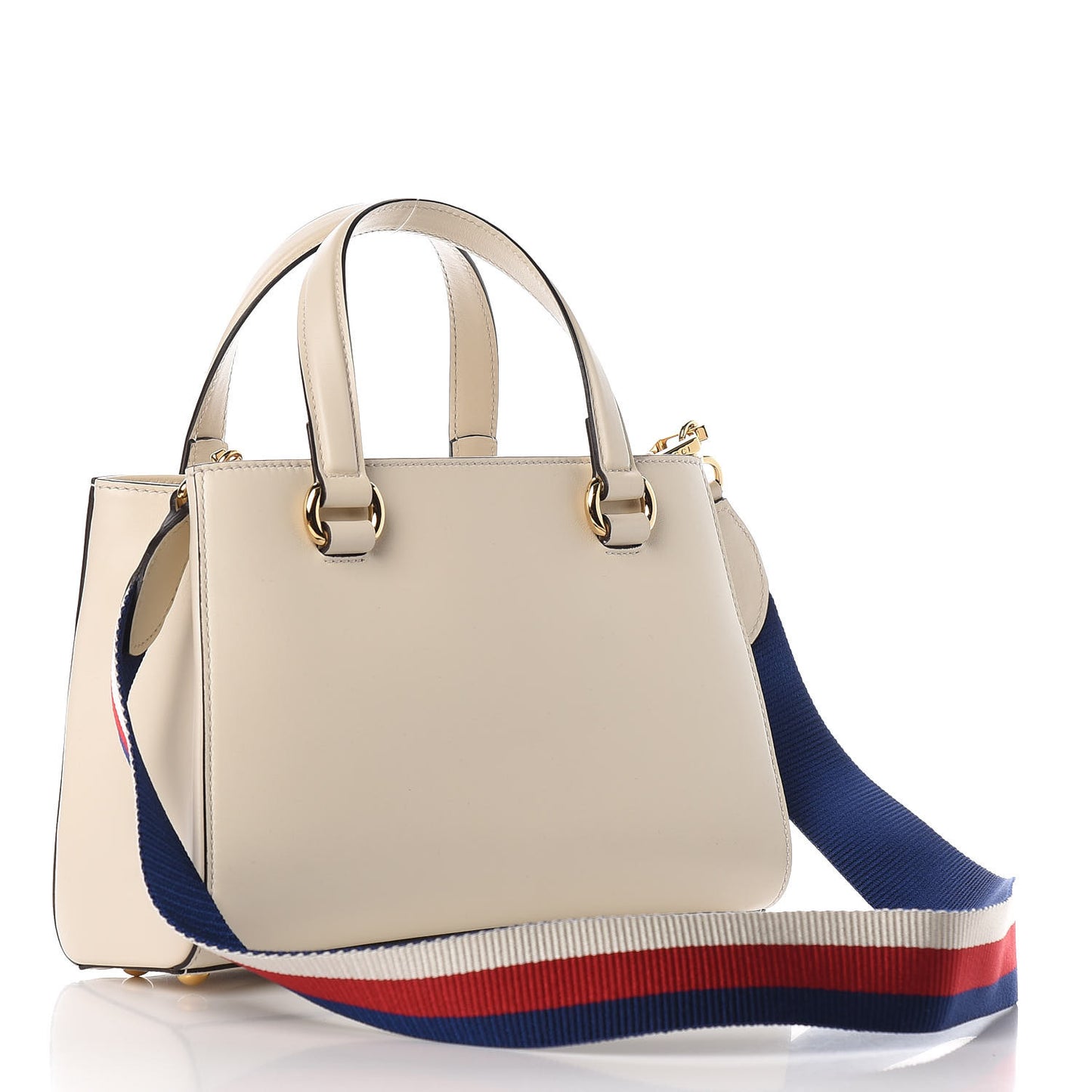 Calfskin Medium Sylvie Top Handle Tote White