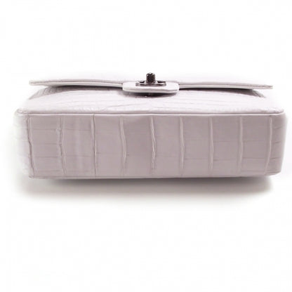 Chanel Crocodile Classic Flap White 4 of 12