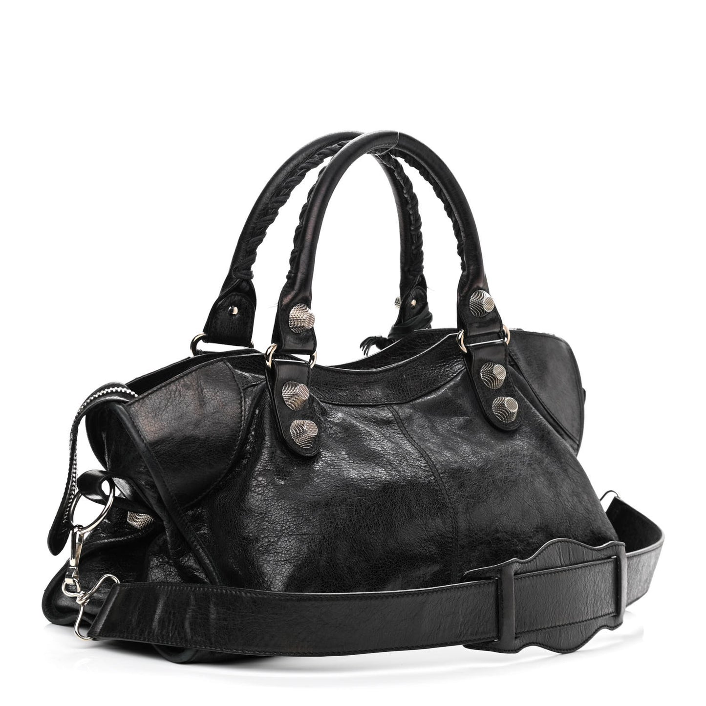 Agneau Giant 21 Silver Hardware Part Time Black