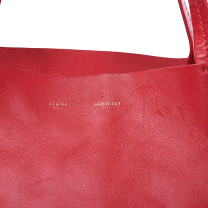 Celine Lambskin Horizontal Cabas Magenta 11 of 12