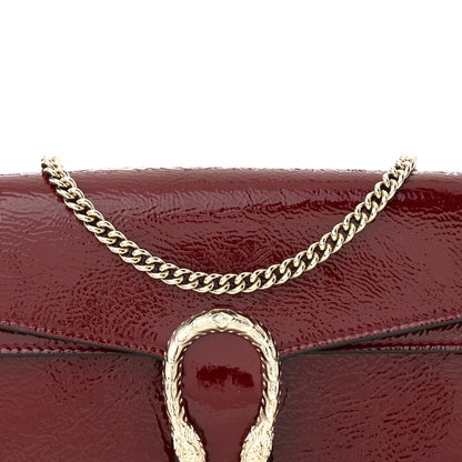 Gucci Crinkled Patent Mini Dionysus Shoulder Bag Rosso Ancora Red 6 of 8