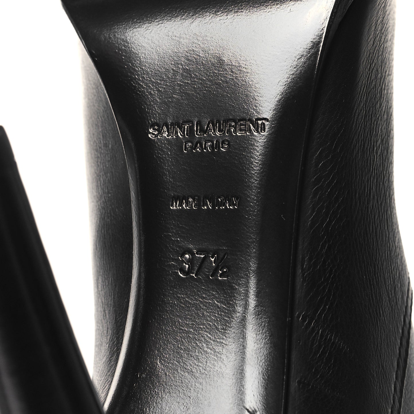 Grained Calfskin Diane 100 Boots 37.5 Black