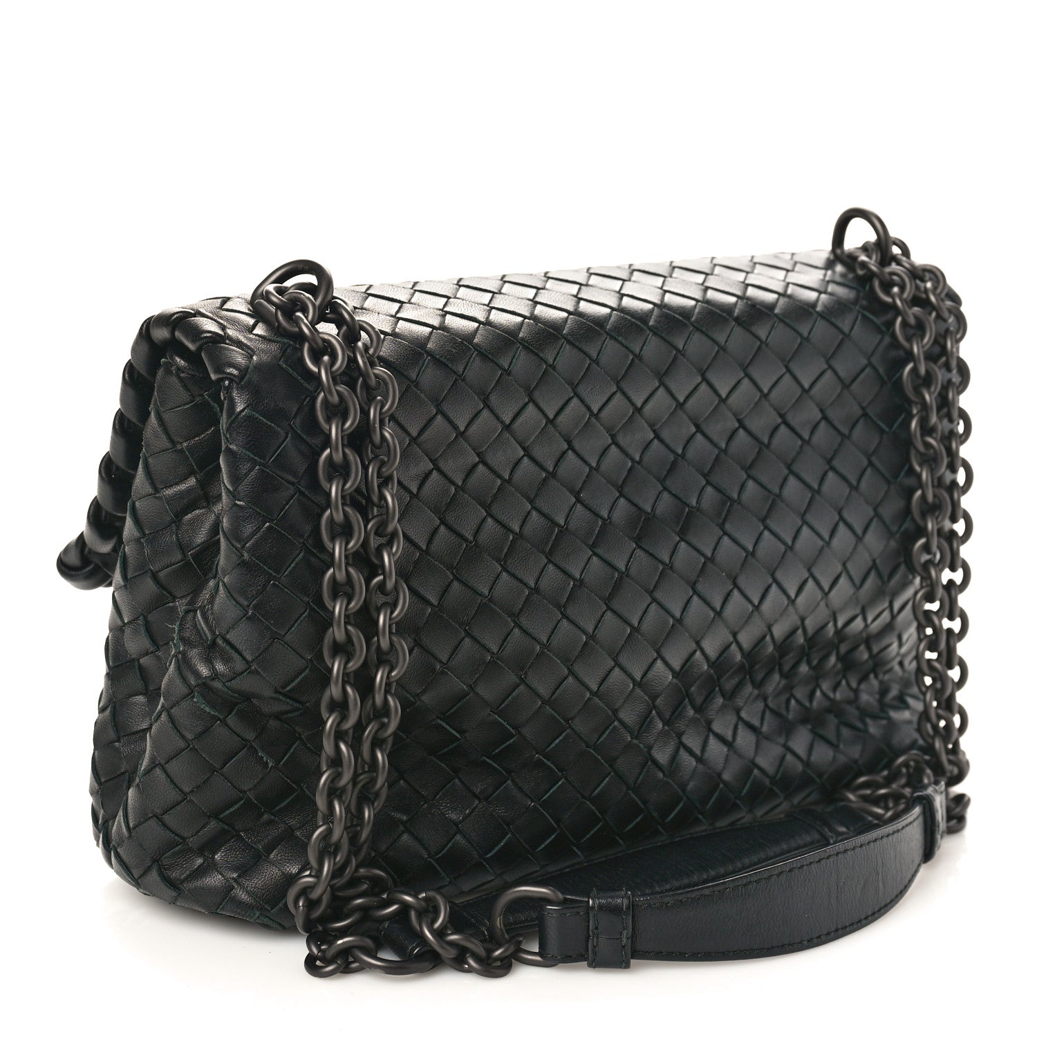 Bottega Veneta Nappa Intrecciato Small Olimpia Shoulder Bag Black 3 of 10