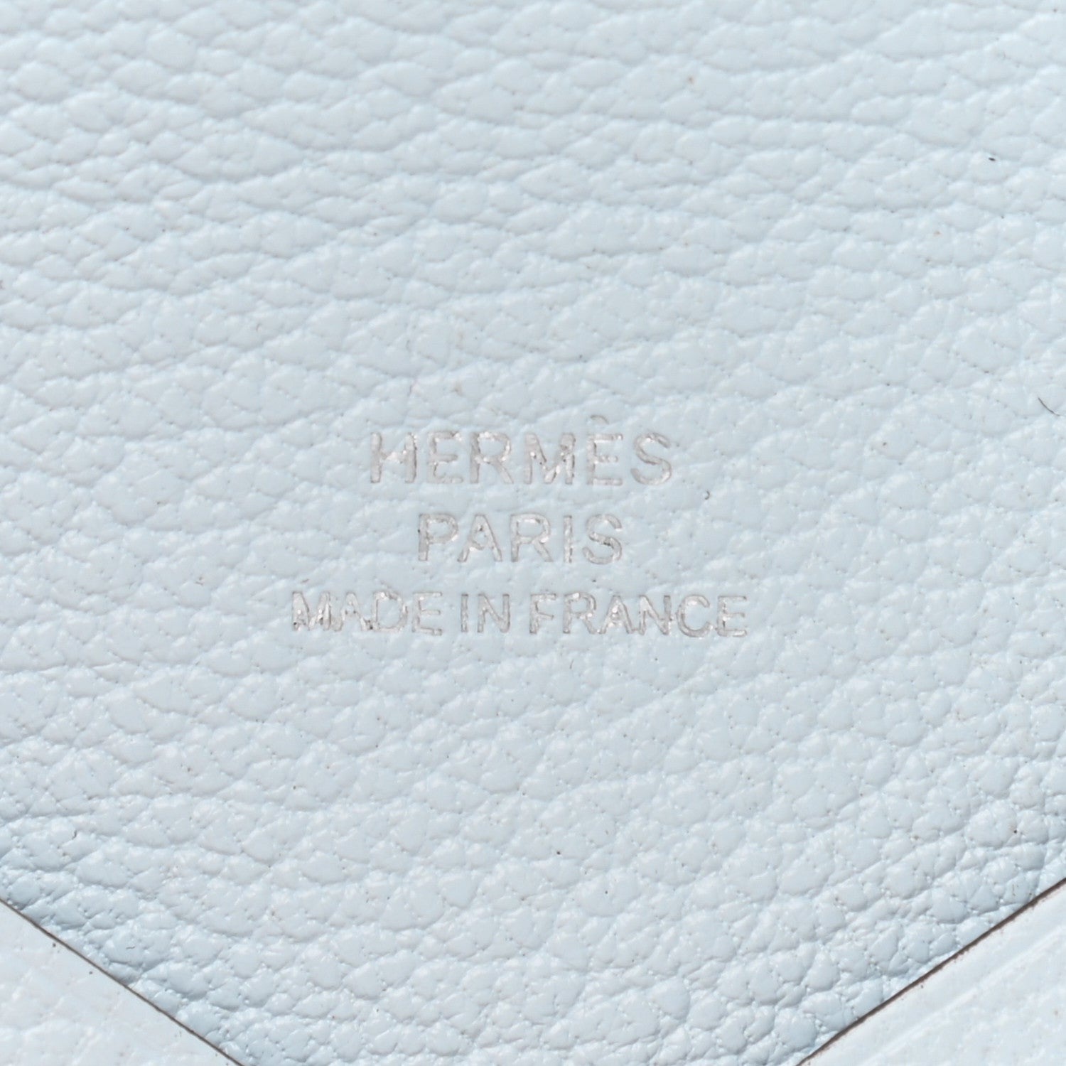 Hermes Chevre Mysore Calvi Card Case Bleu Brume 6 of 8