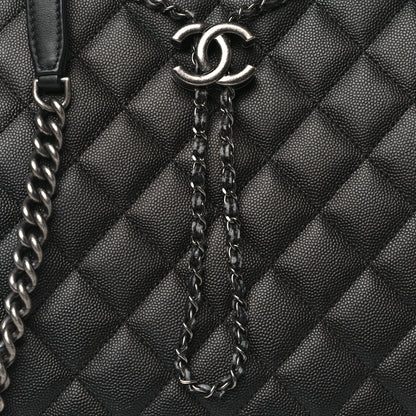 Chanel Caviar Quilted Medium CC Bucket Bag Black 8 of 16