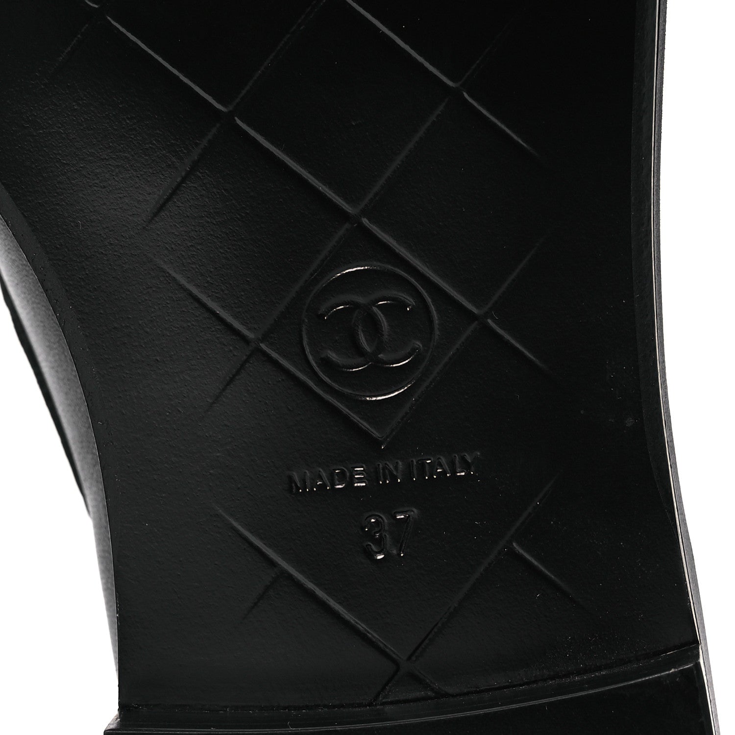 Chanel Lambskin Quilted CC Turnlock Loafers 37 Black 8 of 11