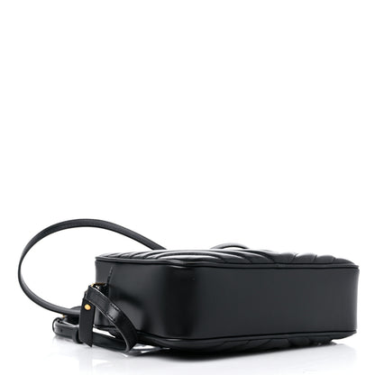 Saint Laurent Calfskin Matelasse Monogram Lou Camera Bag Black 4 of 10