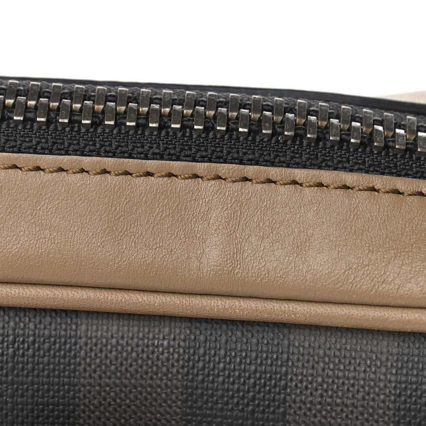 London Smoked Check Large Briefcase Brown