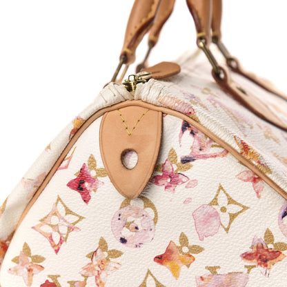 Louis Vuitton Watercolor Aquarelle Speedy 35 White 10 of 12