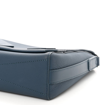 Louis Vuitton Calfskin Aerogram Takeoff Messenger Blue 10 of 10