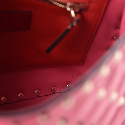 Valentino Garavani Lambskin Medium Rockstud Spike Shoulder Bag Pink 10 of 14