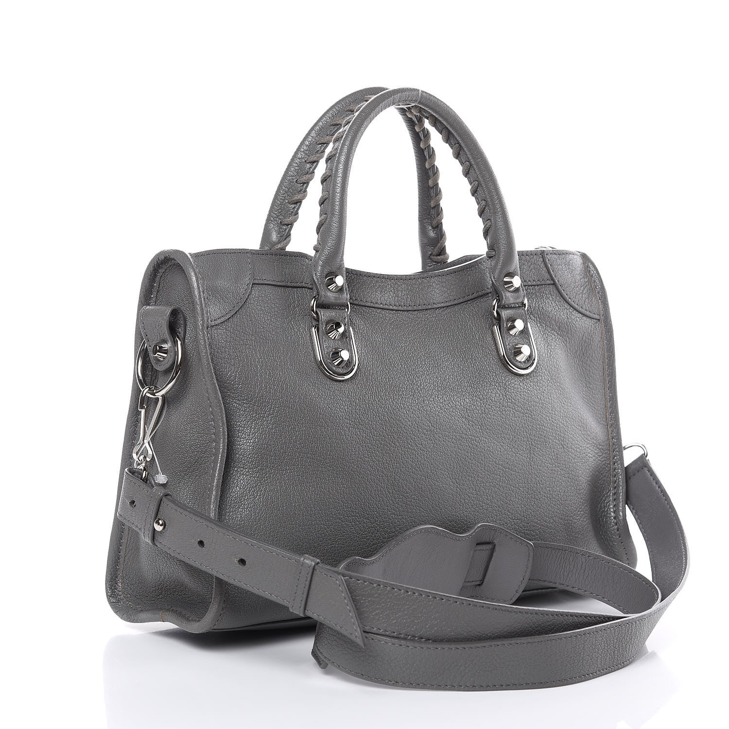Balenciaga Chevre Silver Metallic Edge Hardware S City Gris Acier 3 of 10