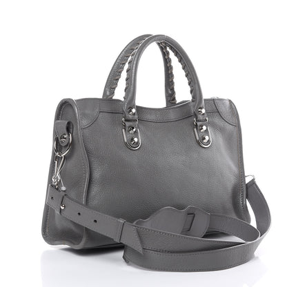 Balenciaga Chevre Silver Metallic Edge Hardware S City Gris Acier 3 of 10
