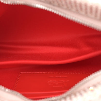 Christian Louboutin Nappa Resille Strass Loubitwist Clutch Leche Light Silk 5 of 9