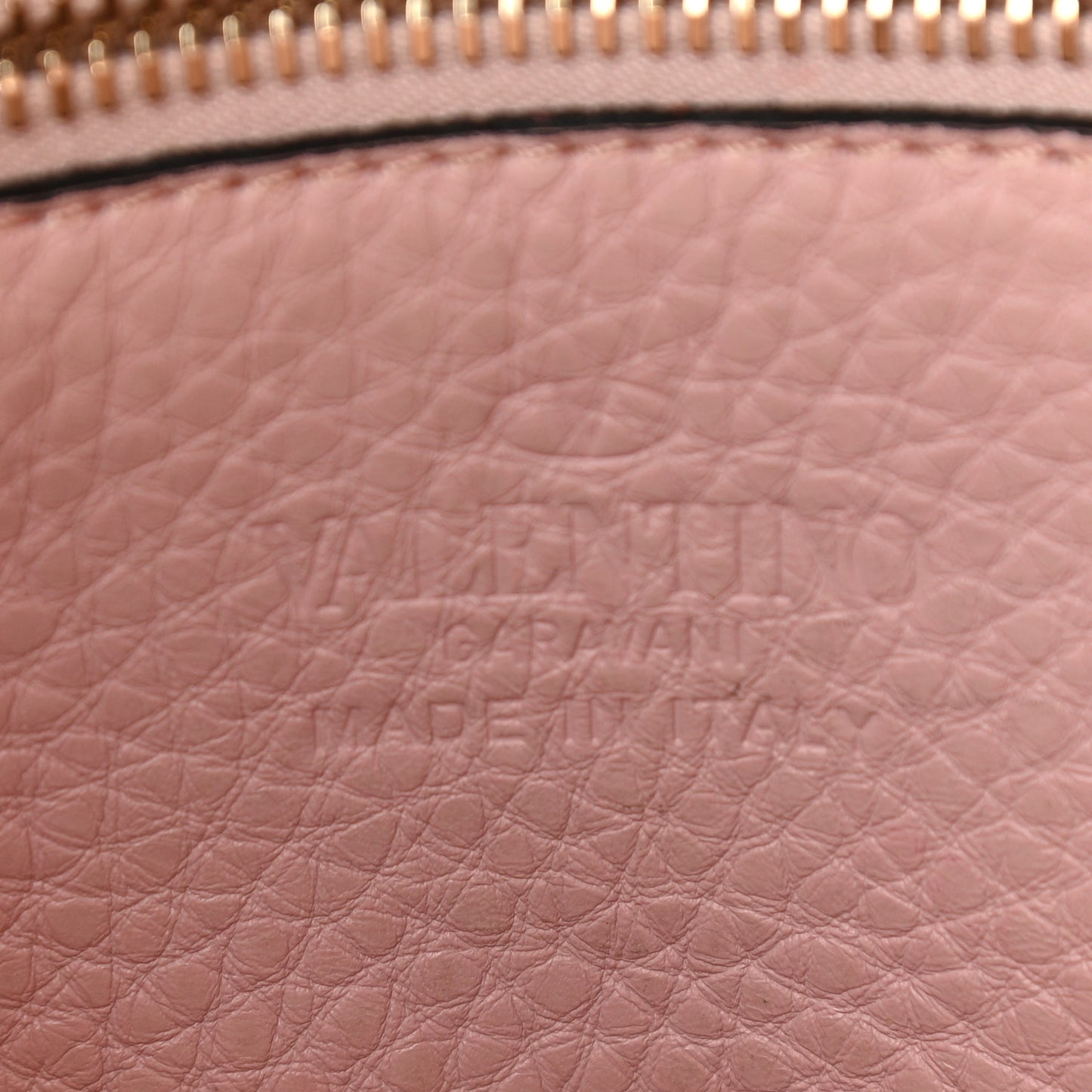 Pebbled Calfskin Small Rockstud Flip-Lock Messenger Bag Water Rose