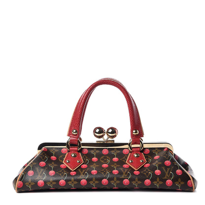 Louis Vuitton Monogram Cerises Lizard Sac Fermoir GM 1 of 14