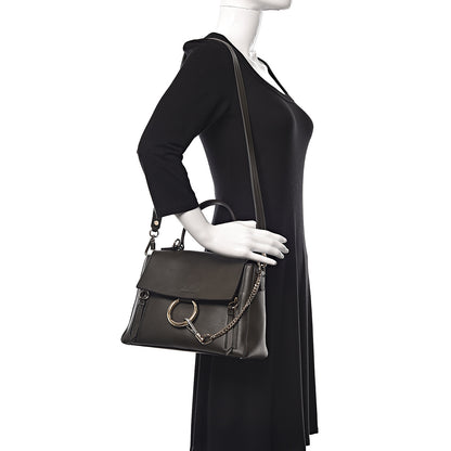 Chloe Calfskin Small Faye Day Shoulder Bag Deep Forest 2 of 9