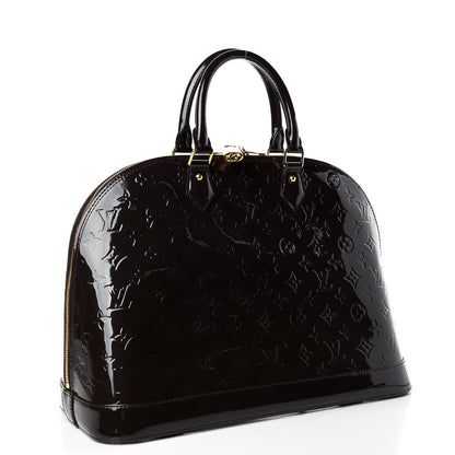 Louis Vuitton Vernis Alma GM Terre D'Ombre 3 of 9