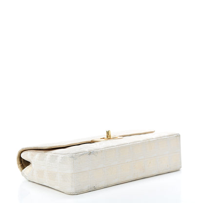 Chanel Metallic Nylon Medium Travel Flap Light Gold 3 of 19