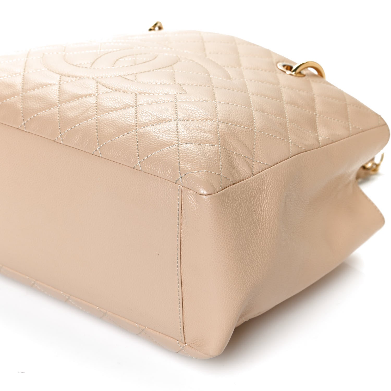Chanel Caviar Quilted Grand Shopping Tote GST Beige 12 of 12