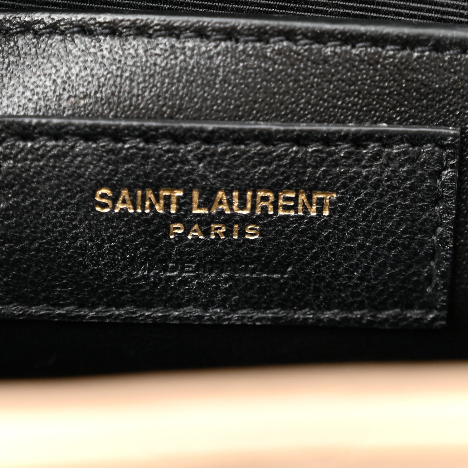 Saint Laurent Grain De Poudre Textured Mixed Matelasse Medium Triquilt Monogram Satchel Dark Beige 6 of 13