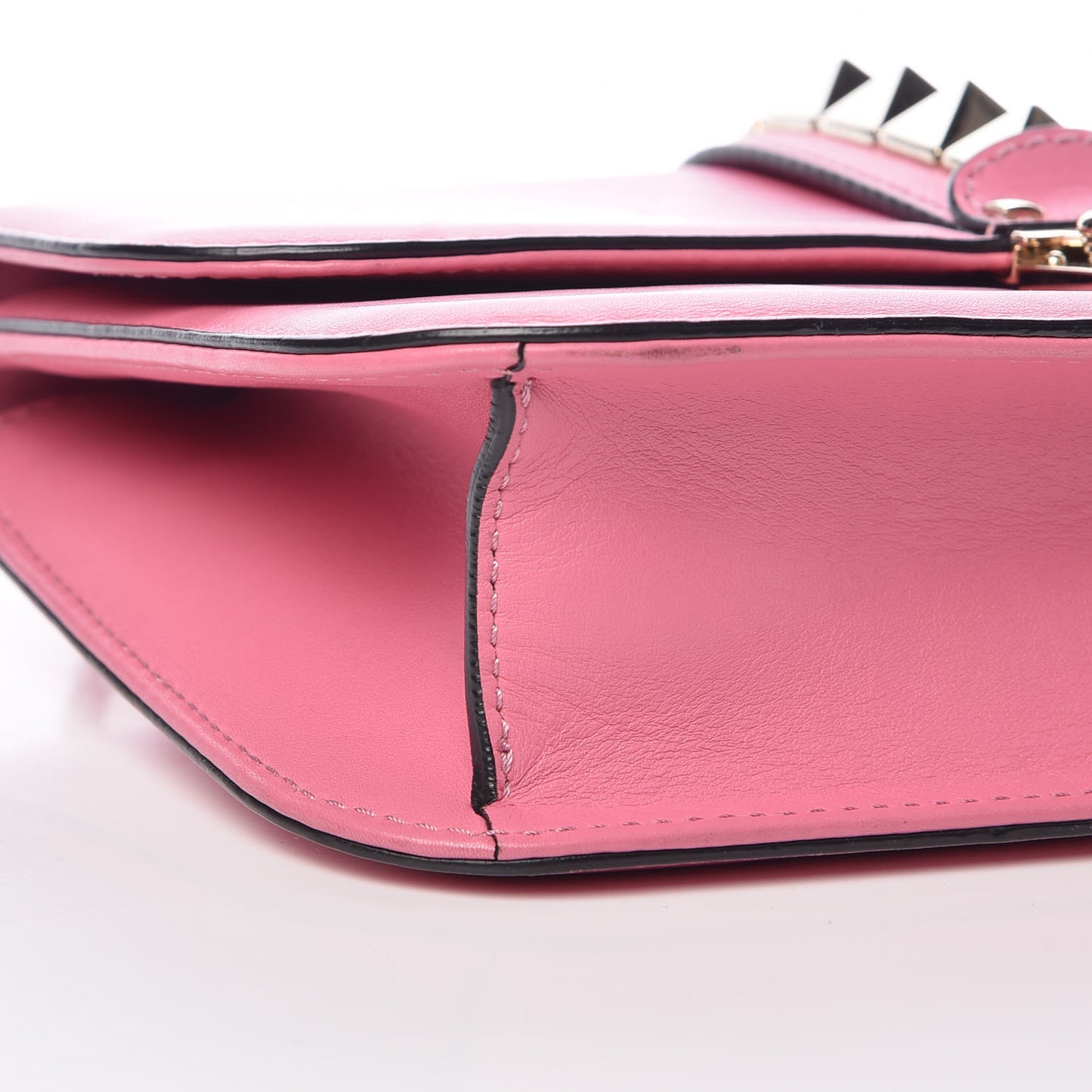 Vitello Medium Glam Lock Rockstud Flap Ninphea