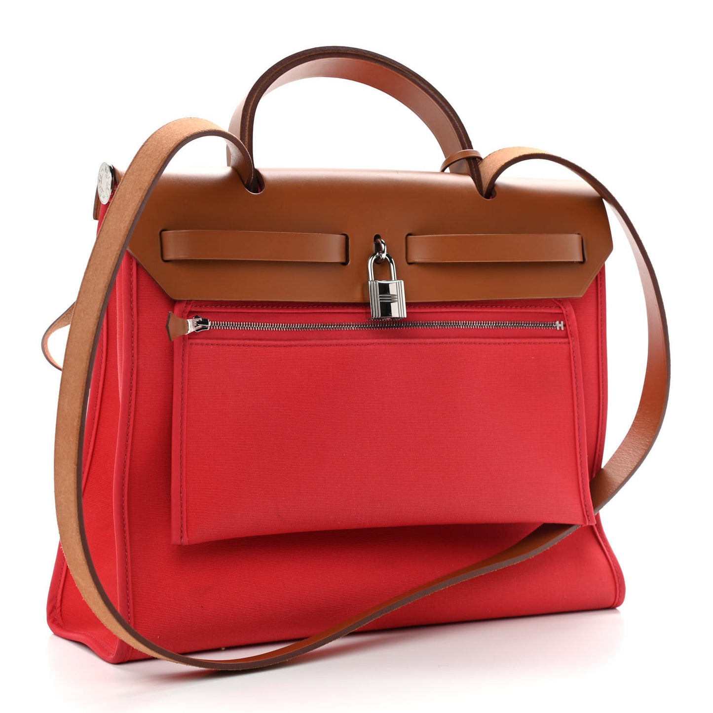 Vache Hunter Toile Herbag Zip 31 PM Rouge Tomate Natural