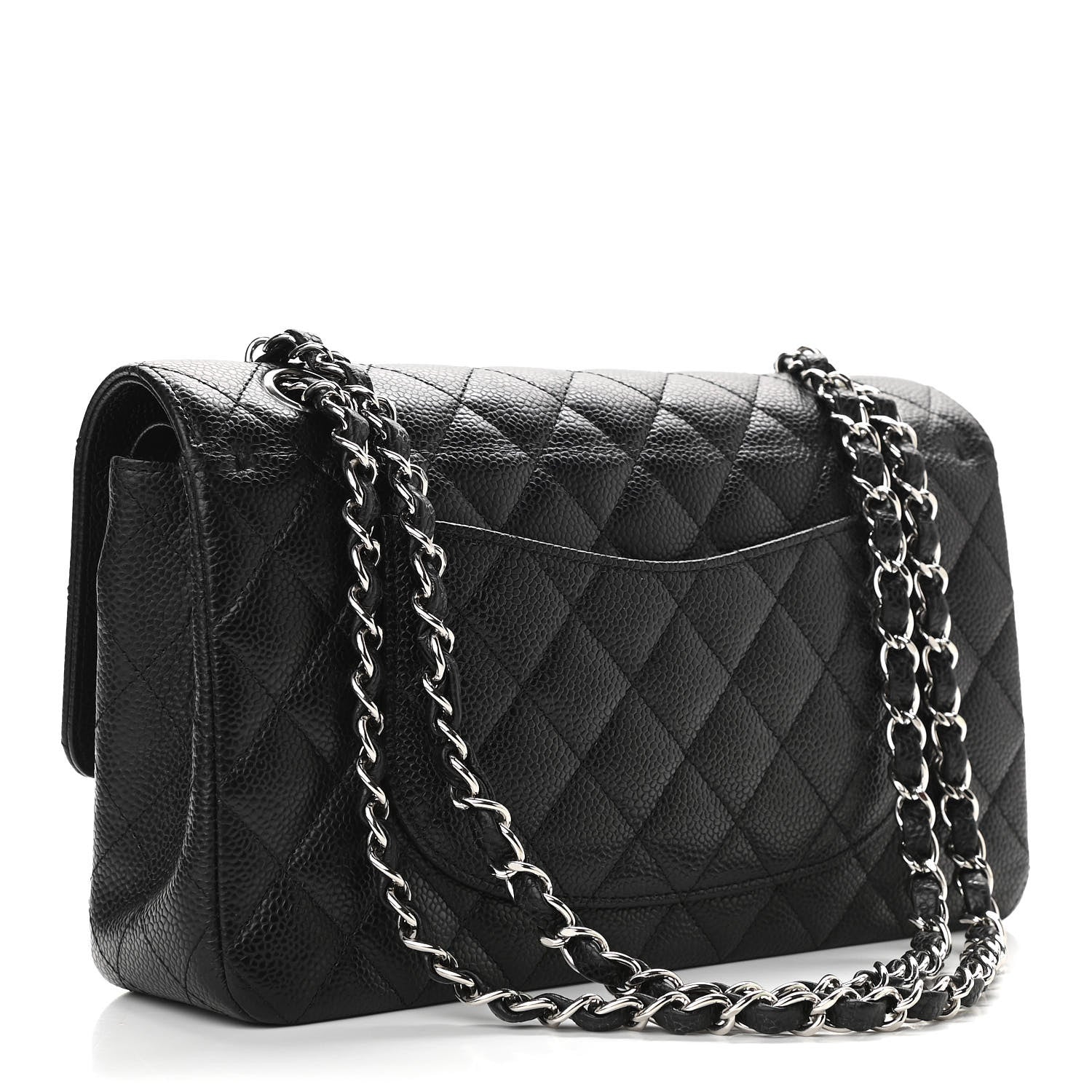 Chanel Caviar Quilted Medium Double Flap Black 3 of 9
