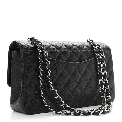 Chanel Caviar Quilted Medium Double Flap Black 3 of 9