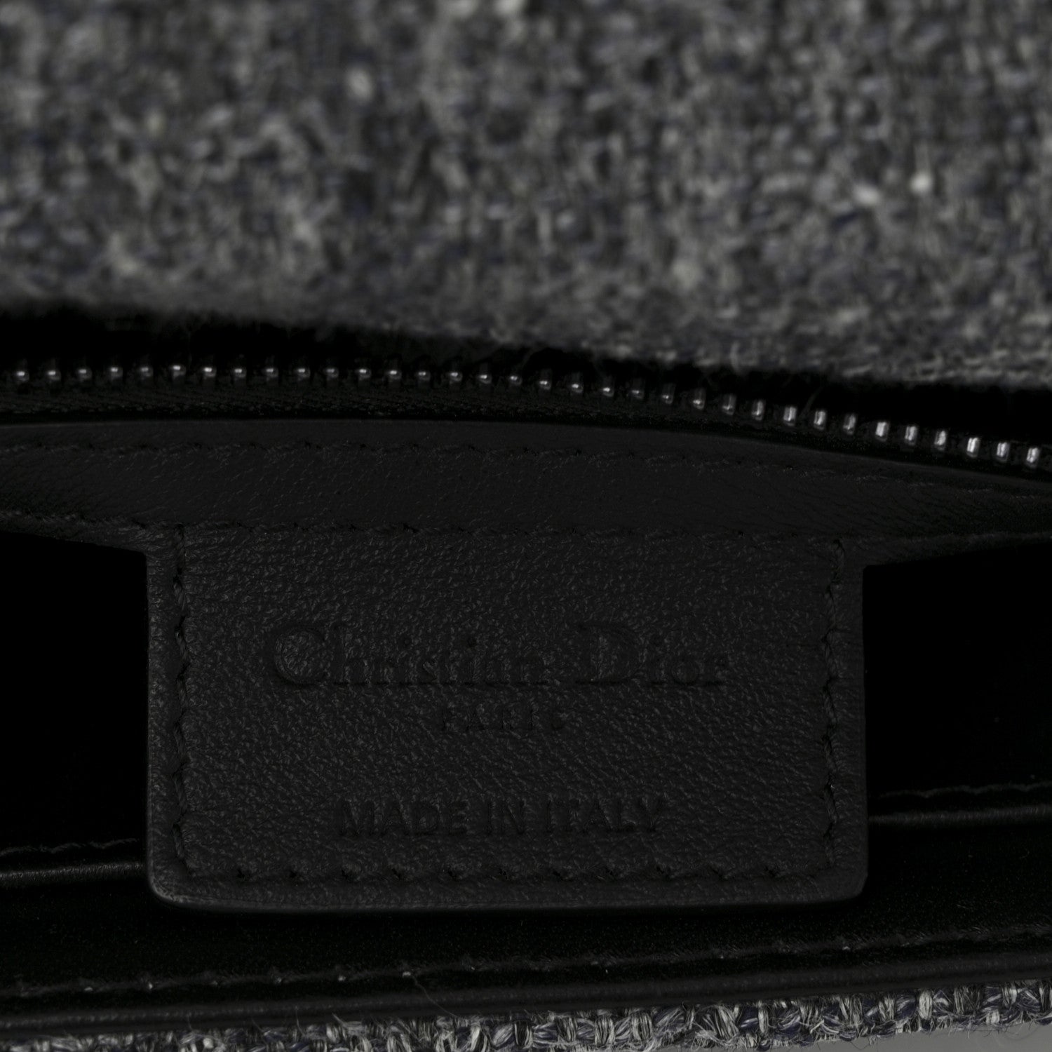 Christian Dior Tweed Macrocannage Medium Caro Bag Black 6 of 10