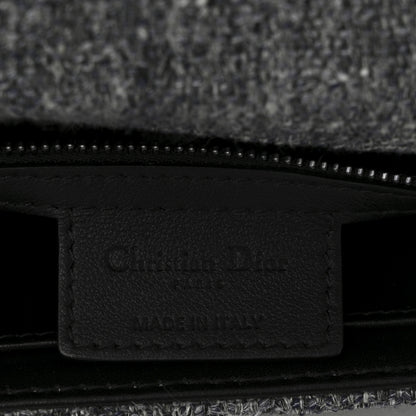 Christian Dior Tweed Macrocannage Medium Caro Bag Black 6 of 10