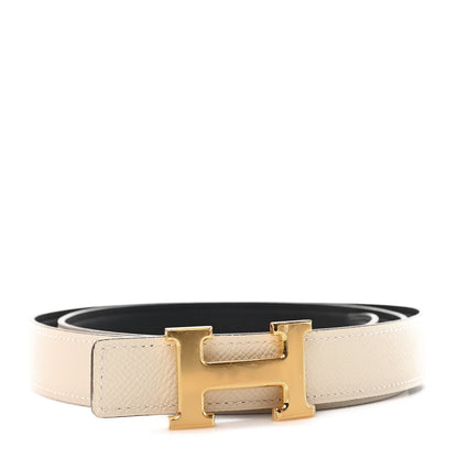 Hermes Epsom Swift 24mm Mini Constance H Belt 90 36 Craie Black 1 of 5