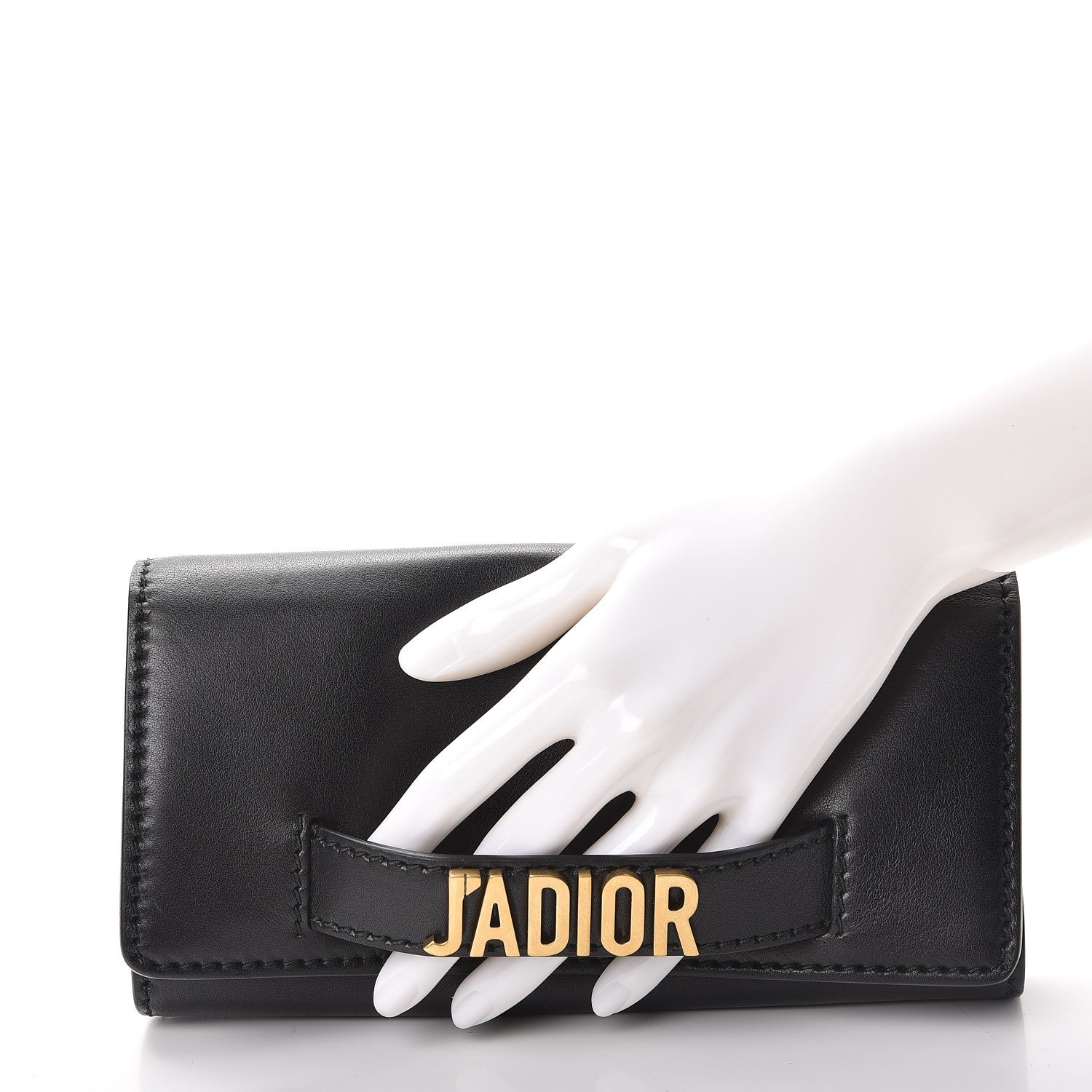 Christian Dior Calfskin J'adior Croisiere Chain Wallet Black 3 of 10