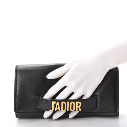 Christian Dior Calfskin J'adior Croisiere Chain Wallet Black 3 of 10