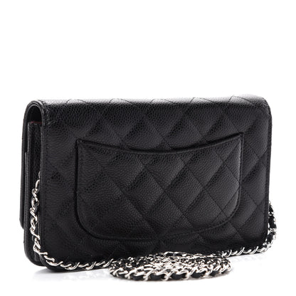 Chanel Caviar Quilted Wallet On Chain WOC Black 3 of 12