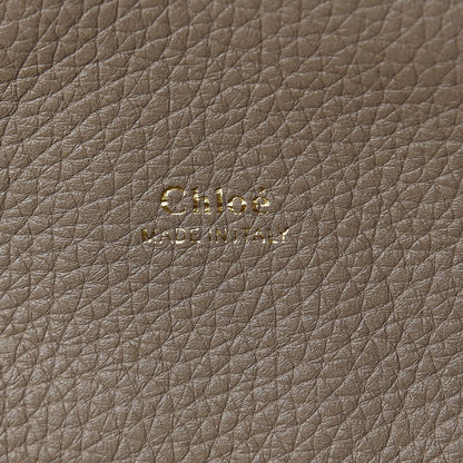 Chloe Shiny Grained Calfskin Medium Aby Day Shoulder Bag Motty Grey 7 of 15