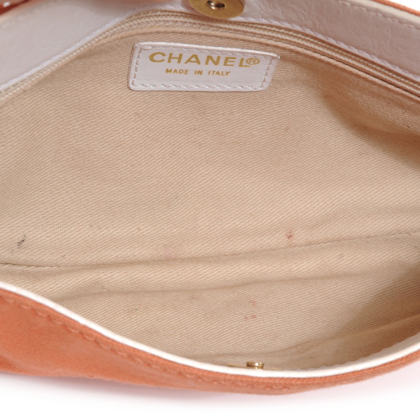 Canvas CC Shoulder Bag Gold White