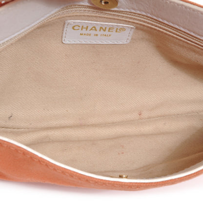 Chanel Canvas CC Shoulder Bag Gold White 8 of 8